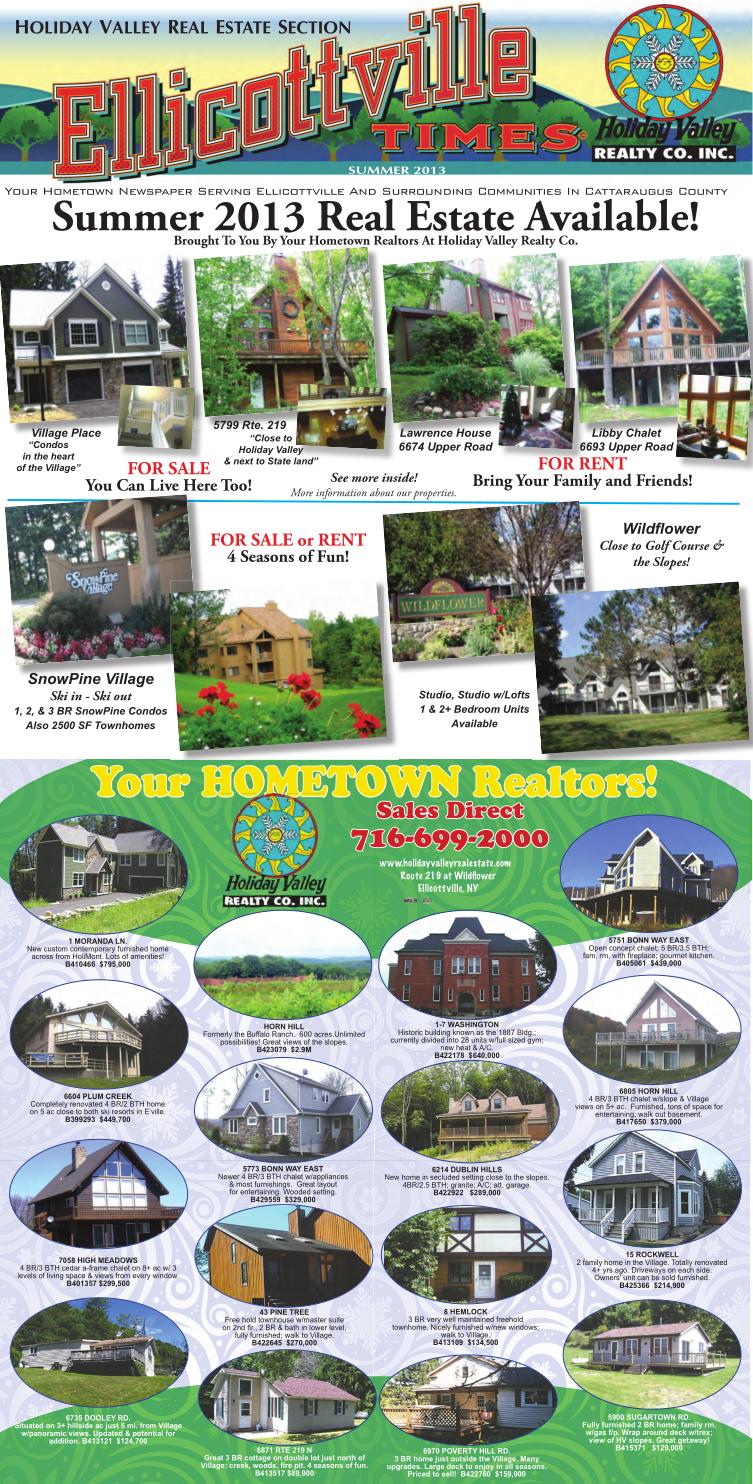 Holiday Valley Real Estate Section Summer 2013 by Community Source Issuu