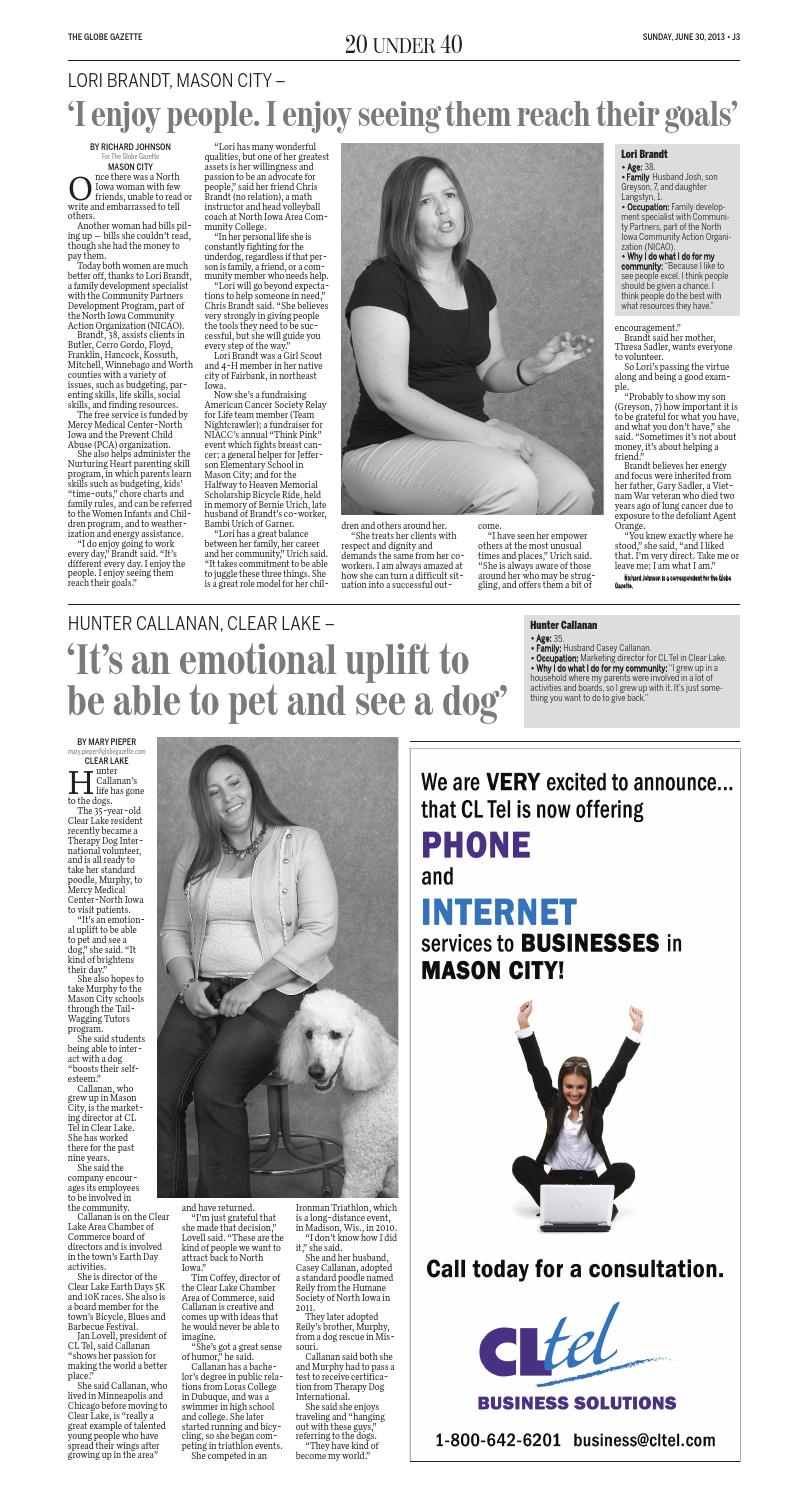 20 under 40 by Globe Gazette Issuu