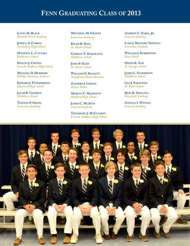 Fenn 2013 Graduation by The Fenn School - Issuu