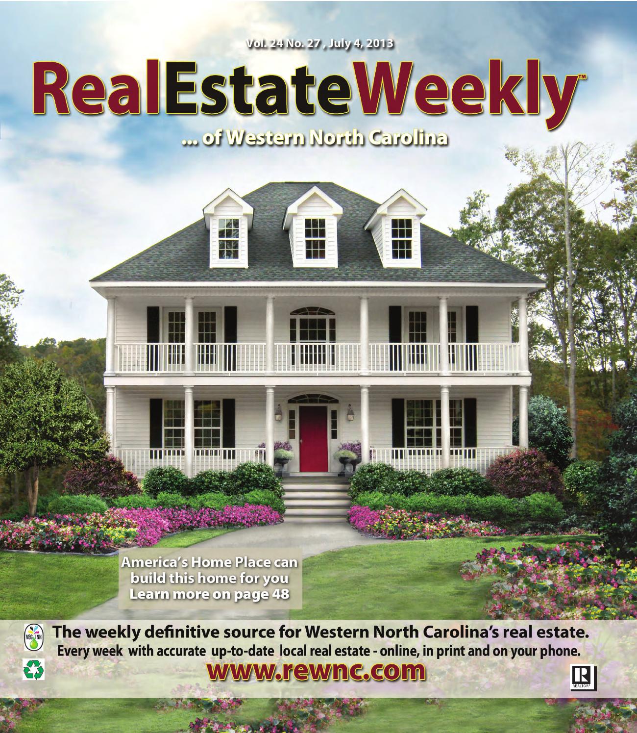 The Real Estate Weekly Vol. 24 Issue 27 by WNC Homes & Real Estate Issuu