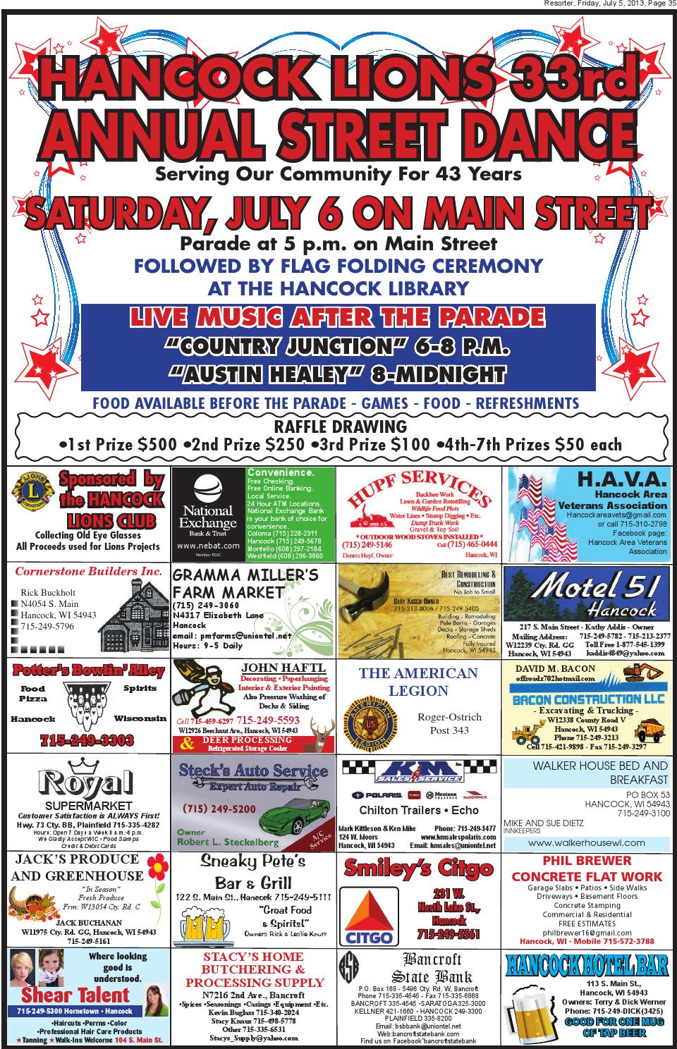 Central Wisconsin Resorter 2013 No. 27 by Wautoma Newspapers Issuu