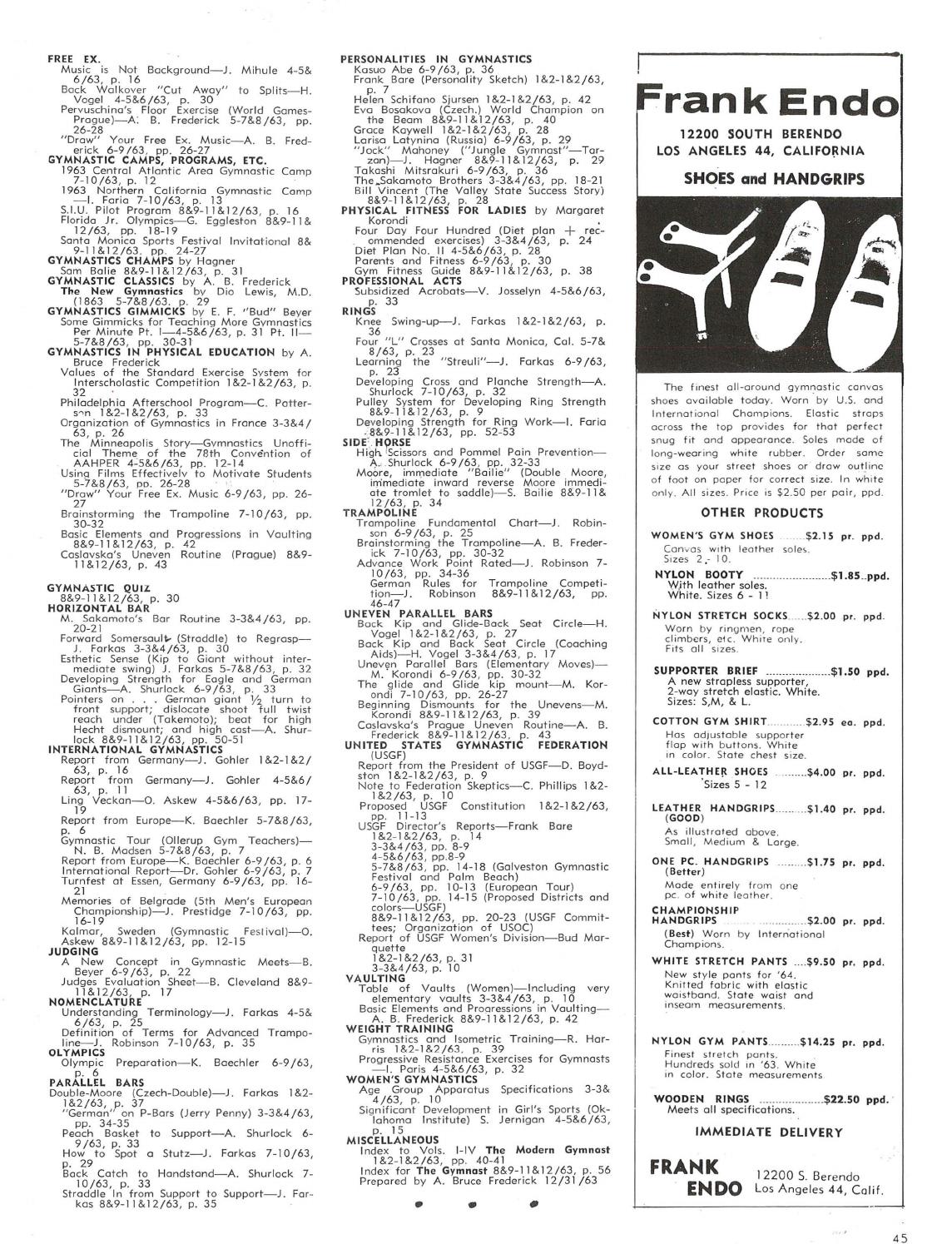 Modern Gymnast January 1964 by USA Gymnastics Issuu