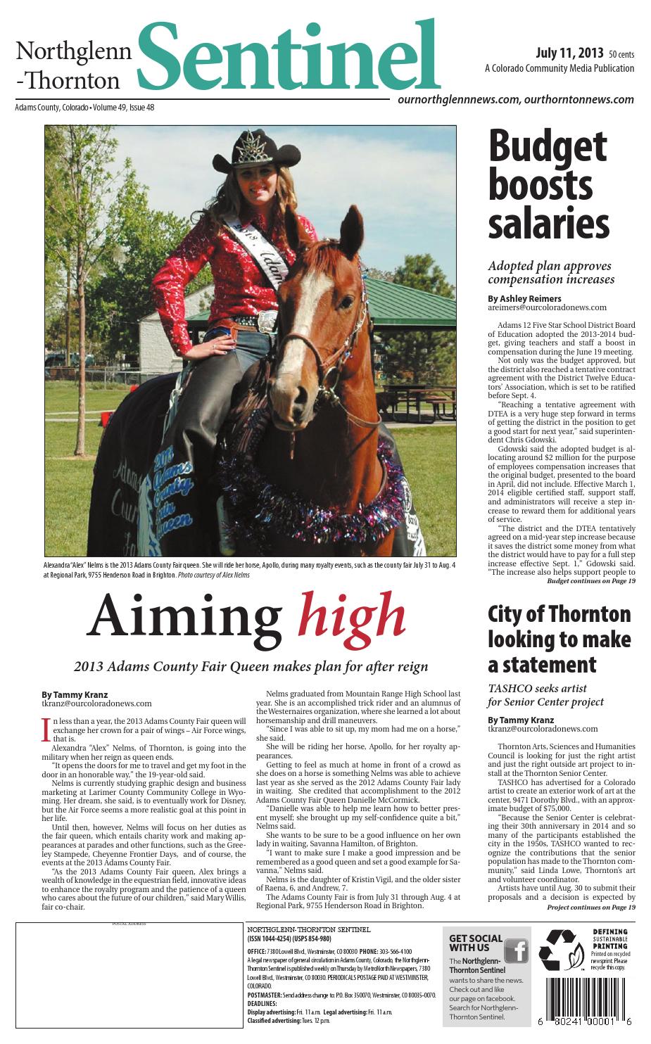 Northglenn thornton sentinel 0711 by Colorado Community Media - Issuu