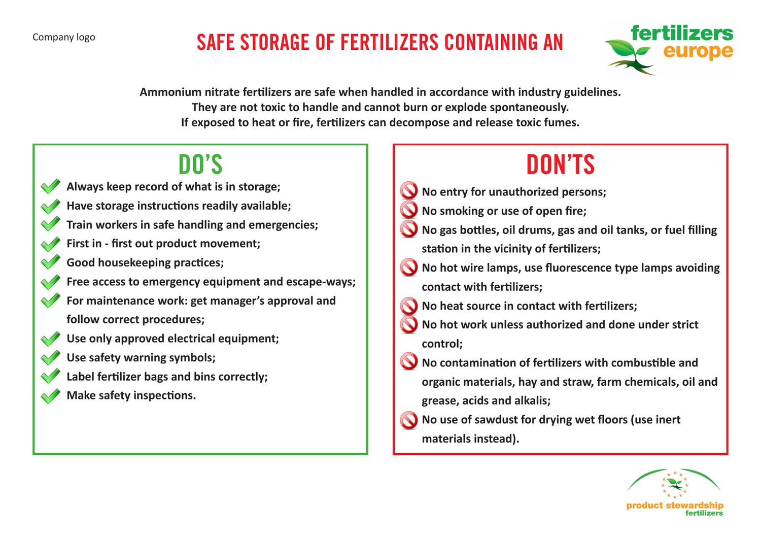 Safe_storage_of_fertilizers_EN by Fertilizers Europe Issuu