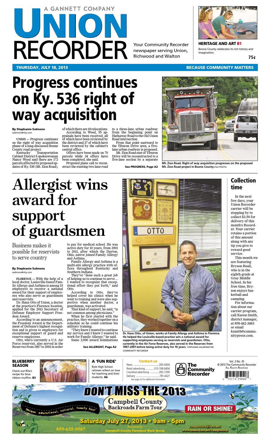 Union recorder 071813 by Enquirer Media Issuu