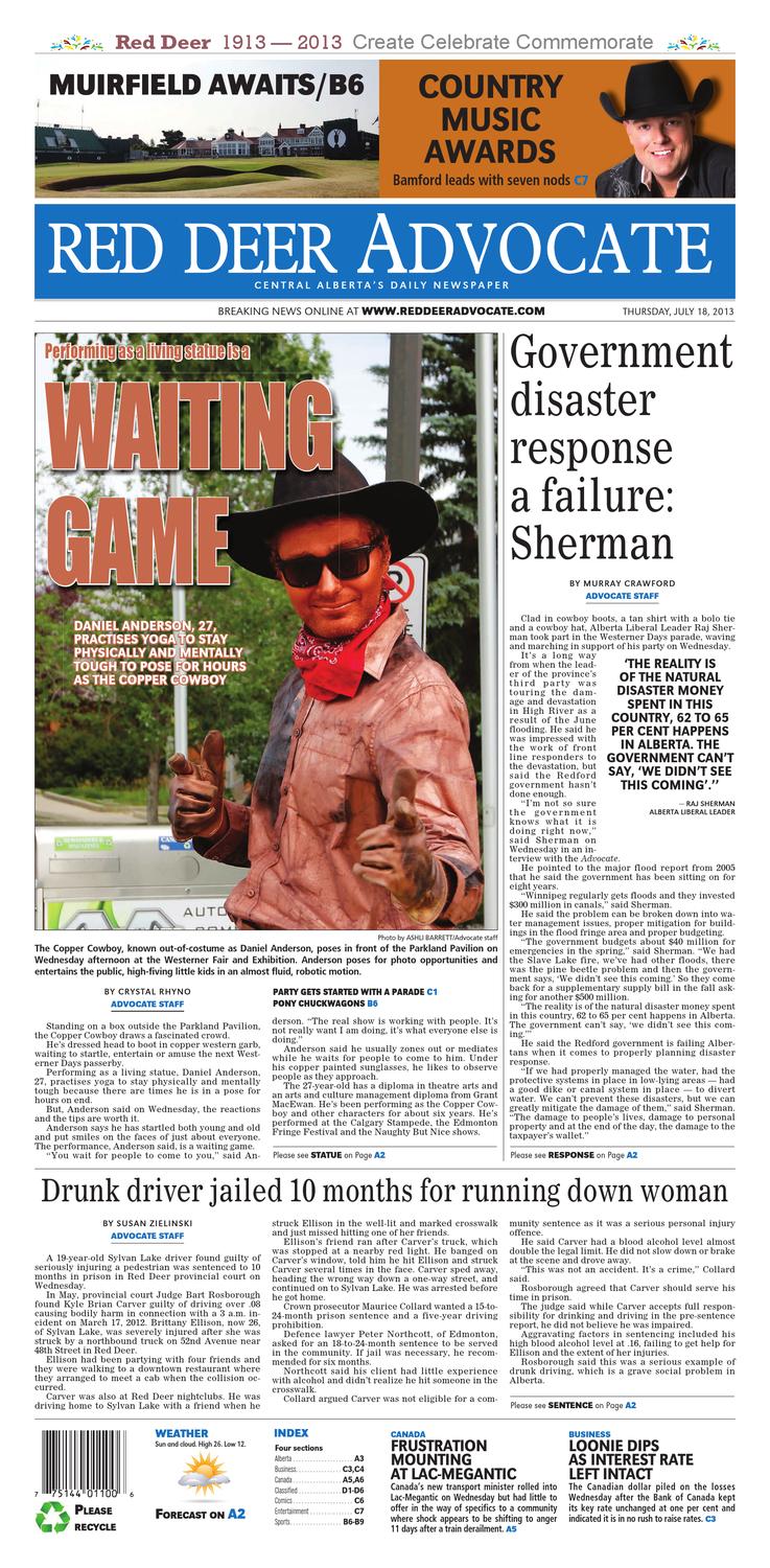 Red Deer Advocate, July 18, 2013 by Black Press Media Group Issuu