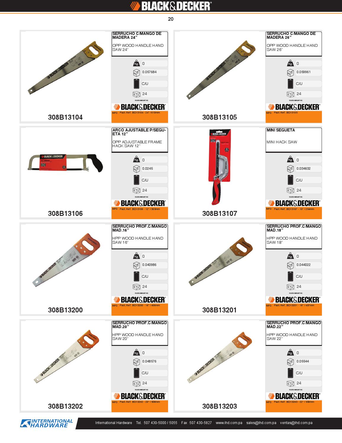Catálogo Black & Decker 2013 by INTERNATIONAL HARDWARE Issuu