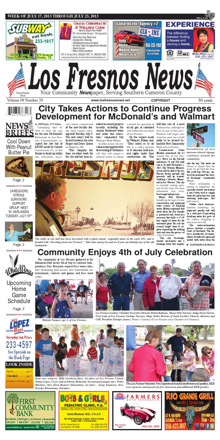Los Fresnos News July 17, 2013 by La Feria News Issuu