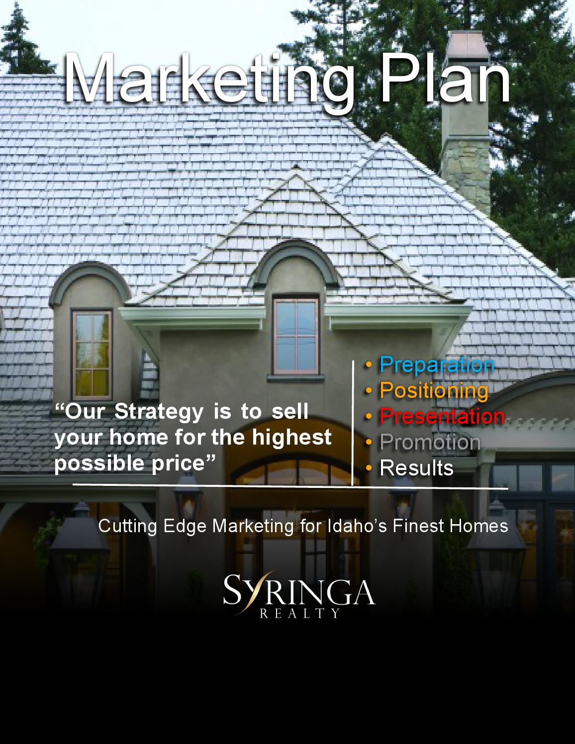Syringa Realty Marketing Plan by Steve Lewis Issuu