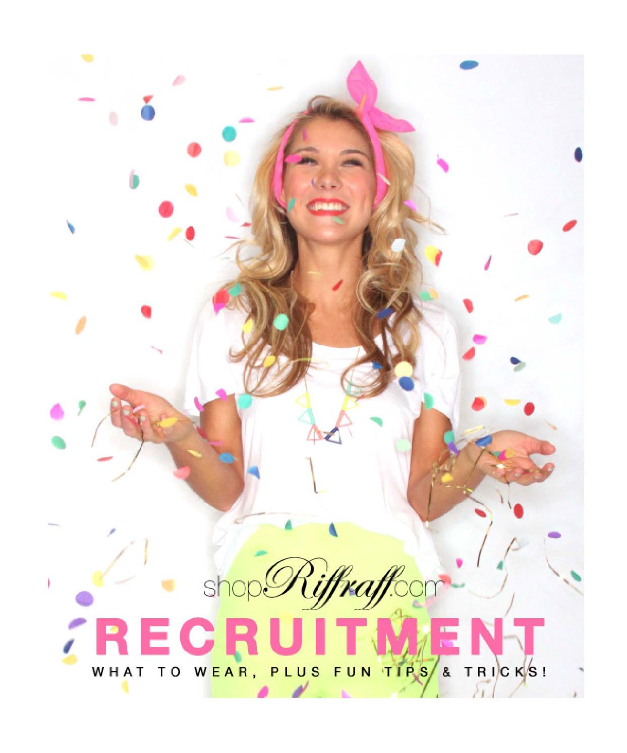 Recruitment What to Wear Guide by Riffraff Issuu