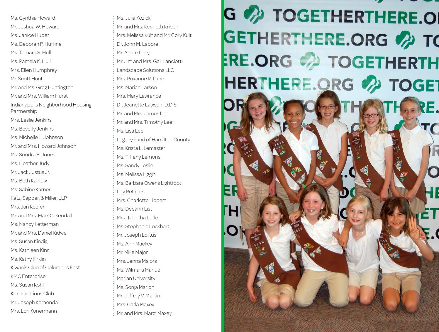 Annual Report 2012 by Girl Scouts of Central Indiana - Issuu
