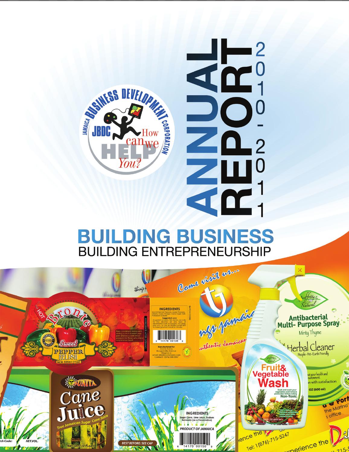 Jbdc Annual Report 2011 By Jamaica Business Development Corporation Issuu