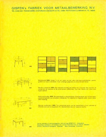 Gispen Collectie 家具目录 · Gispen Culemborg Holland, 1962 第 19 页