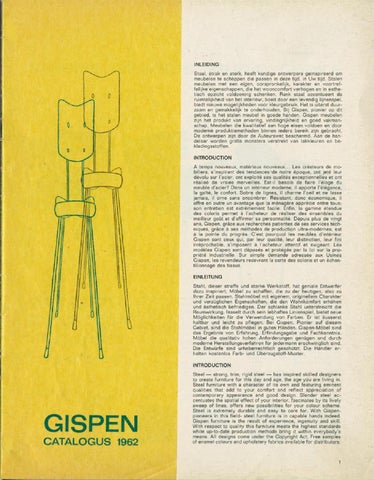 Gispen Collectie 家具目录 · Gispen Culemborg Holland, 1962 第 3 页