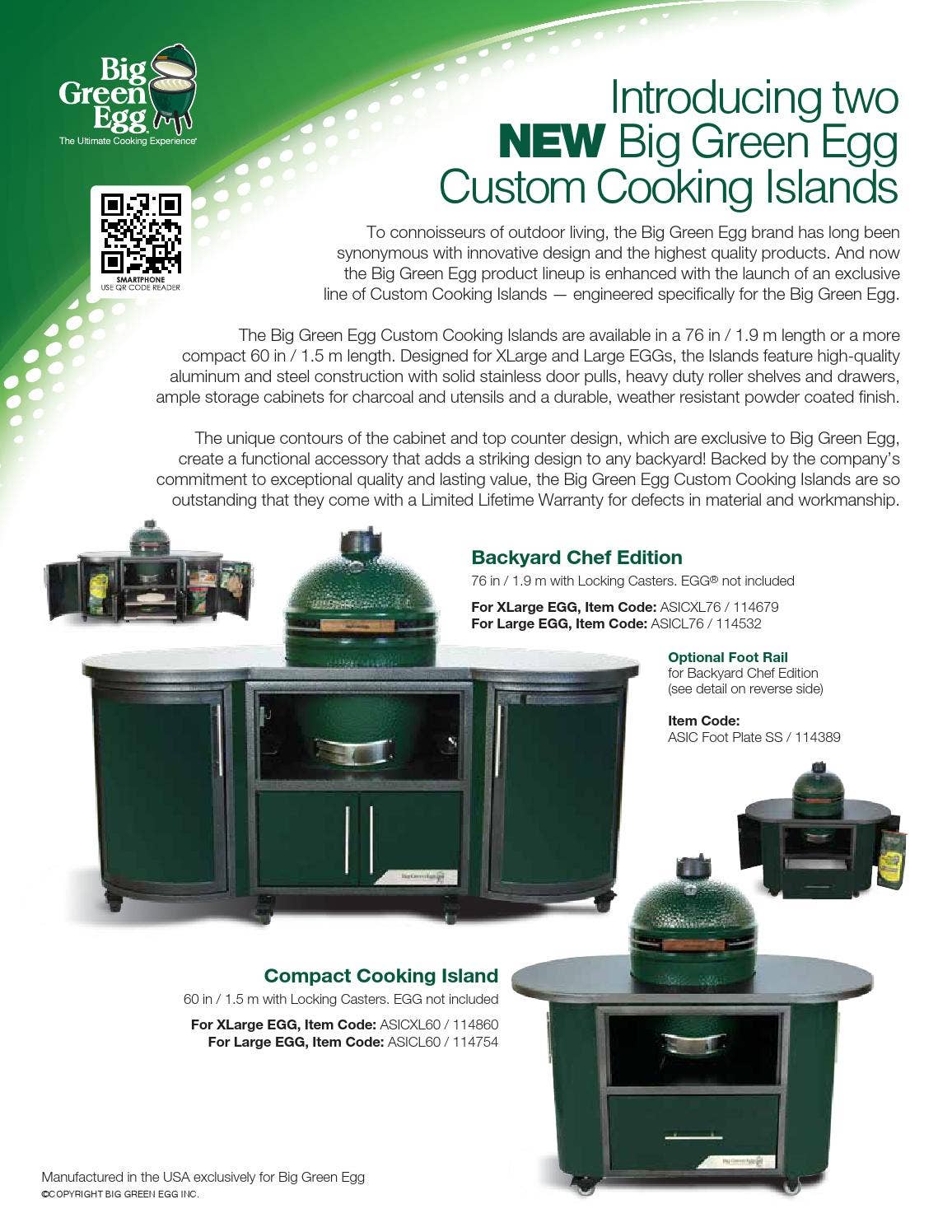 Big Green Egg Custom Cooking Island by Big Green Egg - Issuu