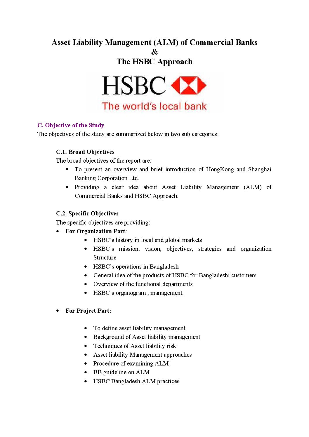 Hsbc Organisational Structure Chart