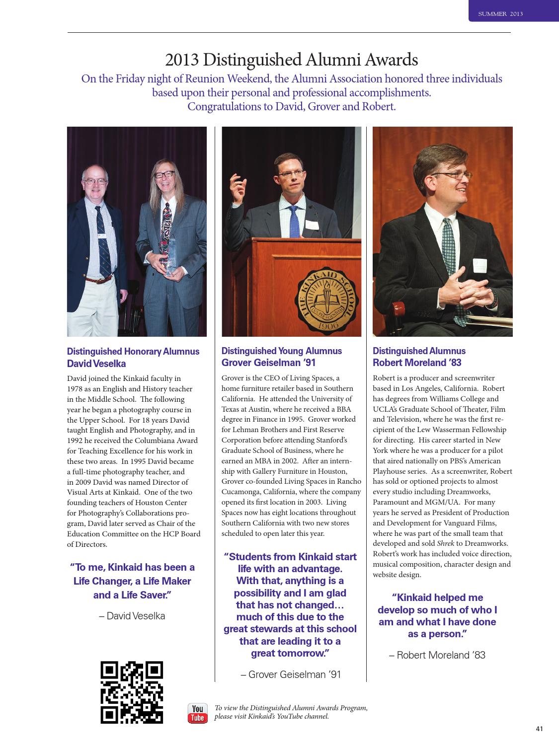 Kinkaid Magazine Summer 2013 by The Kinkaid School - Issuu