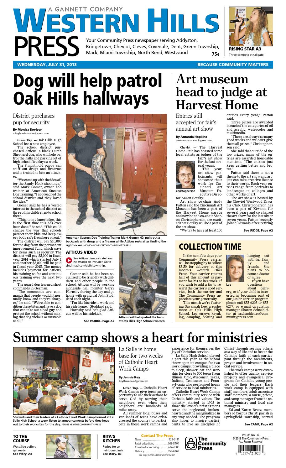 Western hills press 073113 by Enquirer Media Issuu