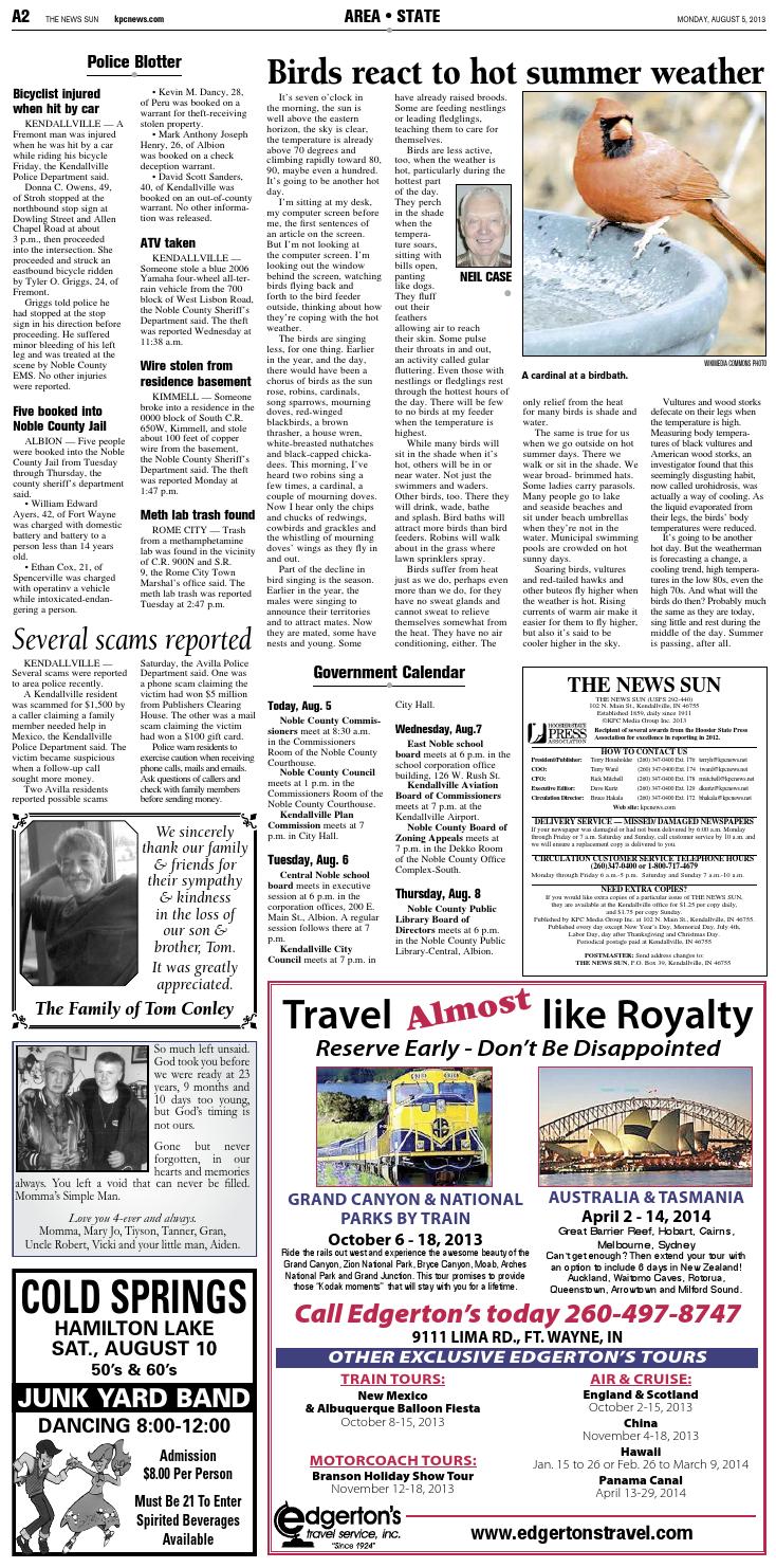 The News Sun August 5, 2013 by KPC Media Group Issuu