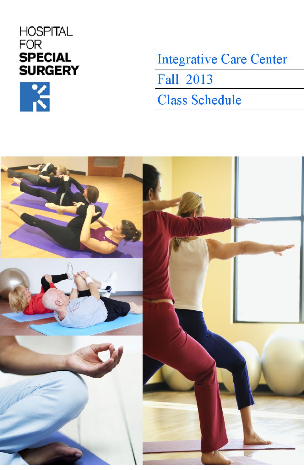 Icc Classes Fall 2013 By Hospital For Special Surgery Issuu