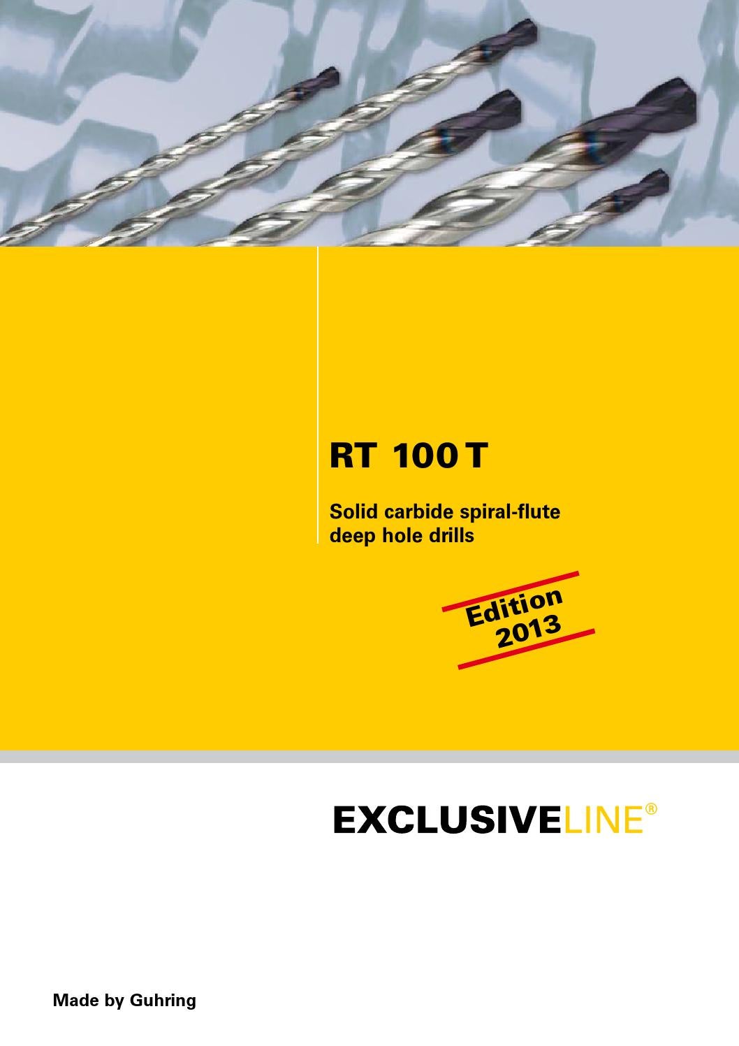 Carbide Deep Hole Drills by Guhring Australia Issuu