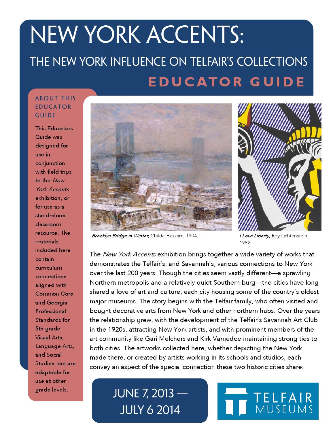 New York Accents Educator Guide by Telfair Museums Issuu