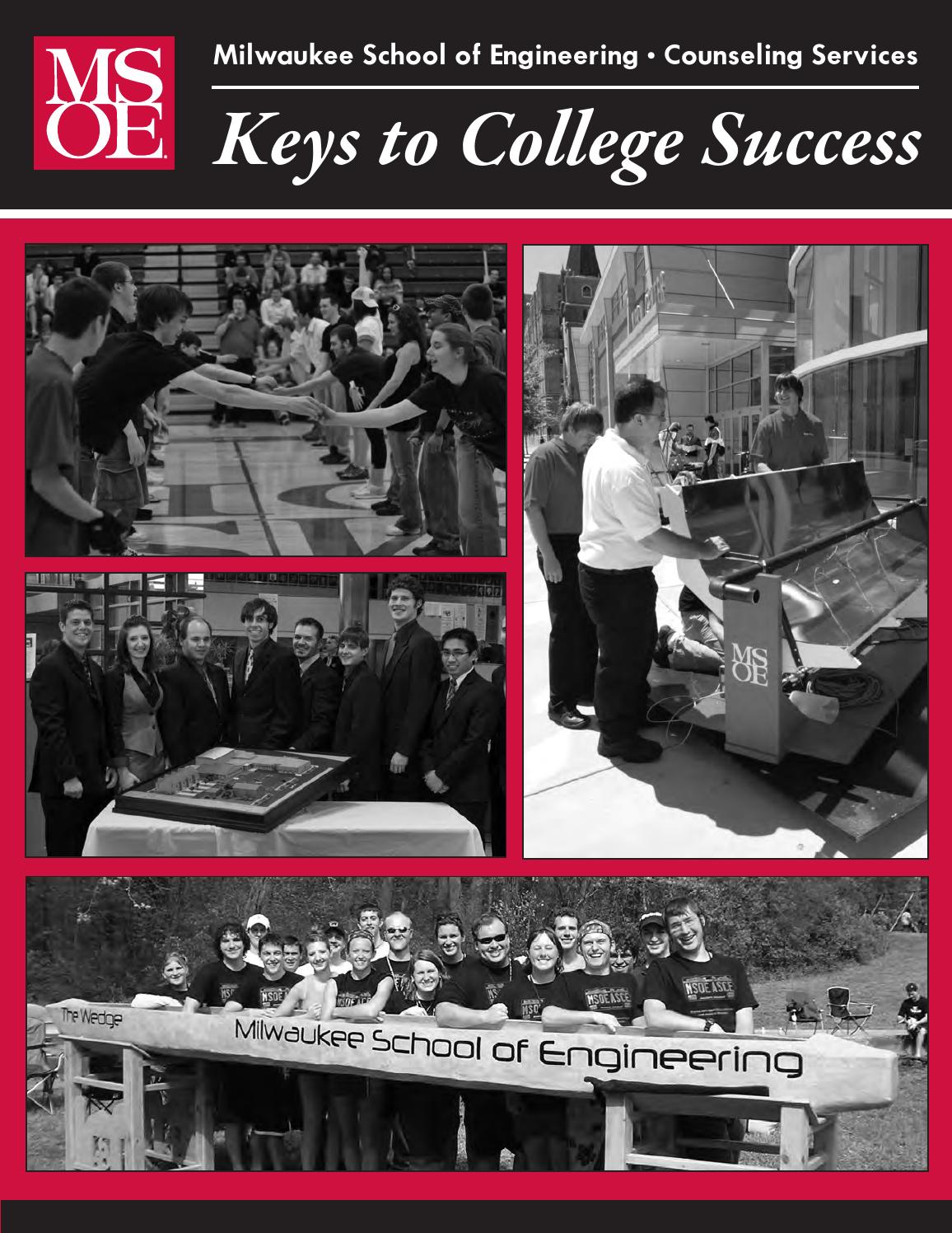 Keys to college success by Milwaukee School of Engineering - Issuu