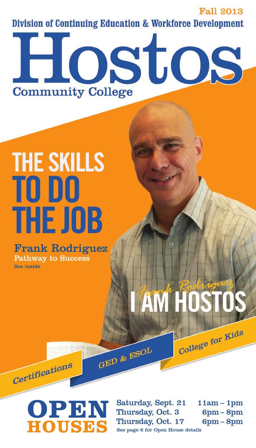 Fall 2013 Continuing Education Catalog by Hostos Community College Issuu