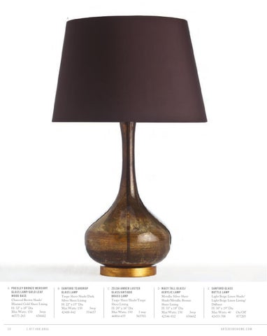 Arteriors 工程 2013 灯饰目录 第 21 页