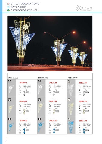 ADAMLIGHTS Adam Decolight Christmas 灯饰目录 2010 / 2011 eng fin swe 第 7 页