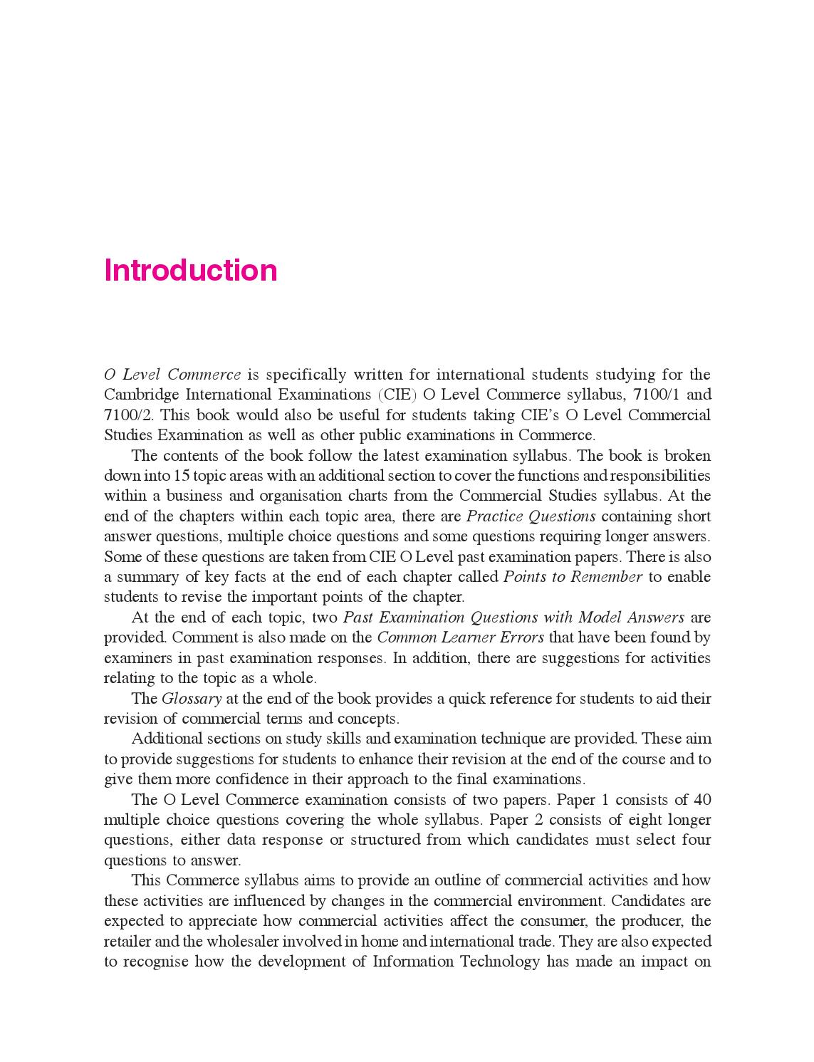 Cambridge O Level Commerce by Cambridge University Press Education Issuu