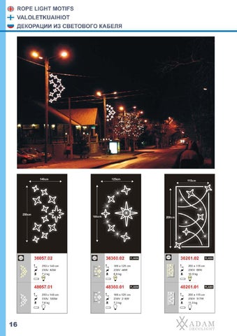ADAMLIGHTS Adam Decolight Christmas 灯饰目录 2009 / 2010 eng fin rus 第 17 页