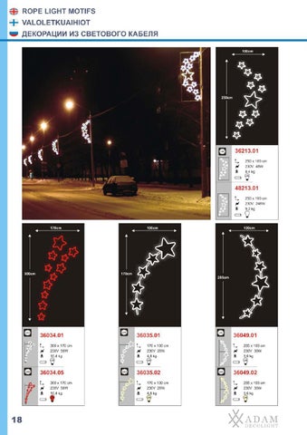 ADAMLIGHTS Adam Decolight Christmas 灯饰目录 2009 / 2010 eng fin rus 第 19 页
