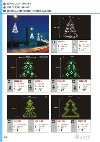 ADAMLIGHTS Adam Decolight Christmas 灯饰目录 2009 / 2010 eng fin rus 第 23 页