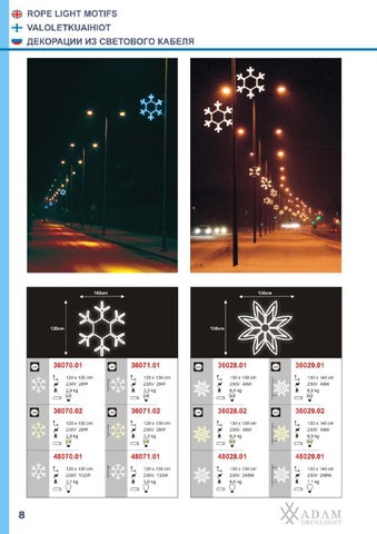 ADAMLIGHTS Adam Decolight Christmas 灯饰目录 2009 / 2010 eng fin rus 第 9 页