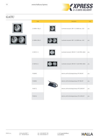 HALLA XPRESS list 英文 第 11 页