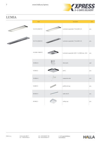 HALLA XPRESS list 英文 第 7 页