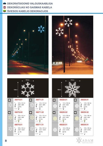 ADAMLIGHTS Adam Decolight Christmas 灯饰目录 2009 / 2010 est lt lv 第 9 页