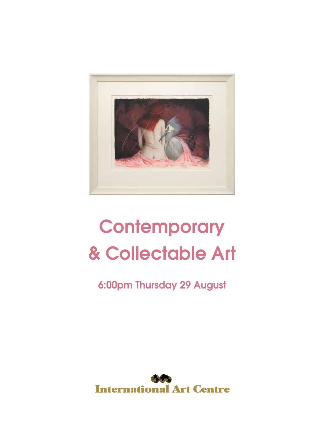 August 29 collectable catalogue by International Art Centre Issuu