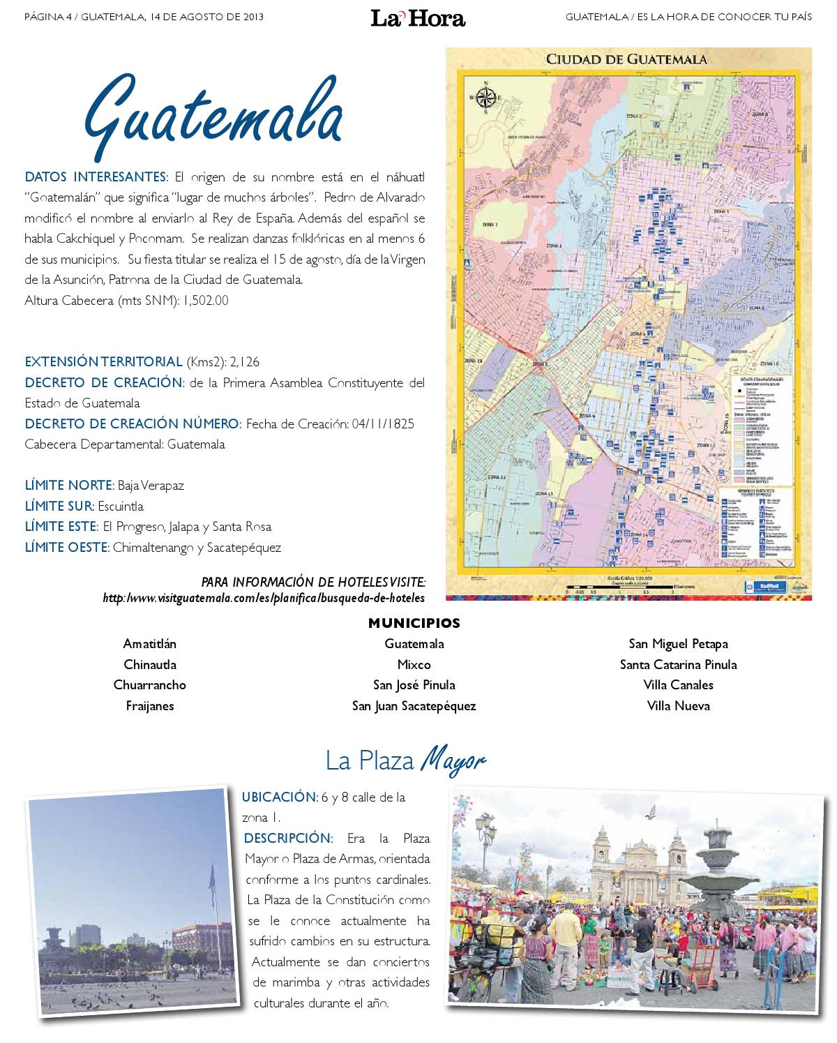 Es La Hora de conocer tu País Guatemala by La Hora Issuu Es La Hora de conocer tu País Guatemala by La Hora Issuu