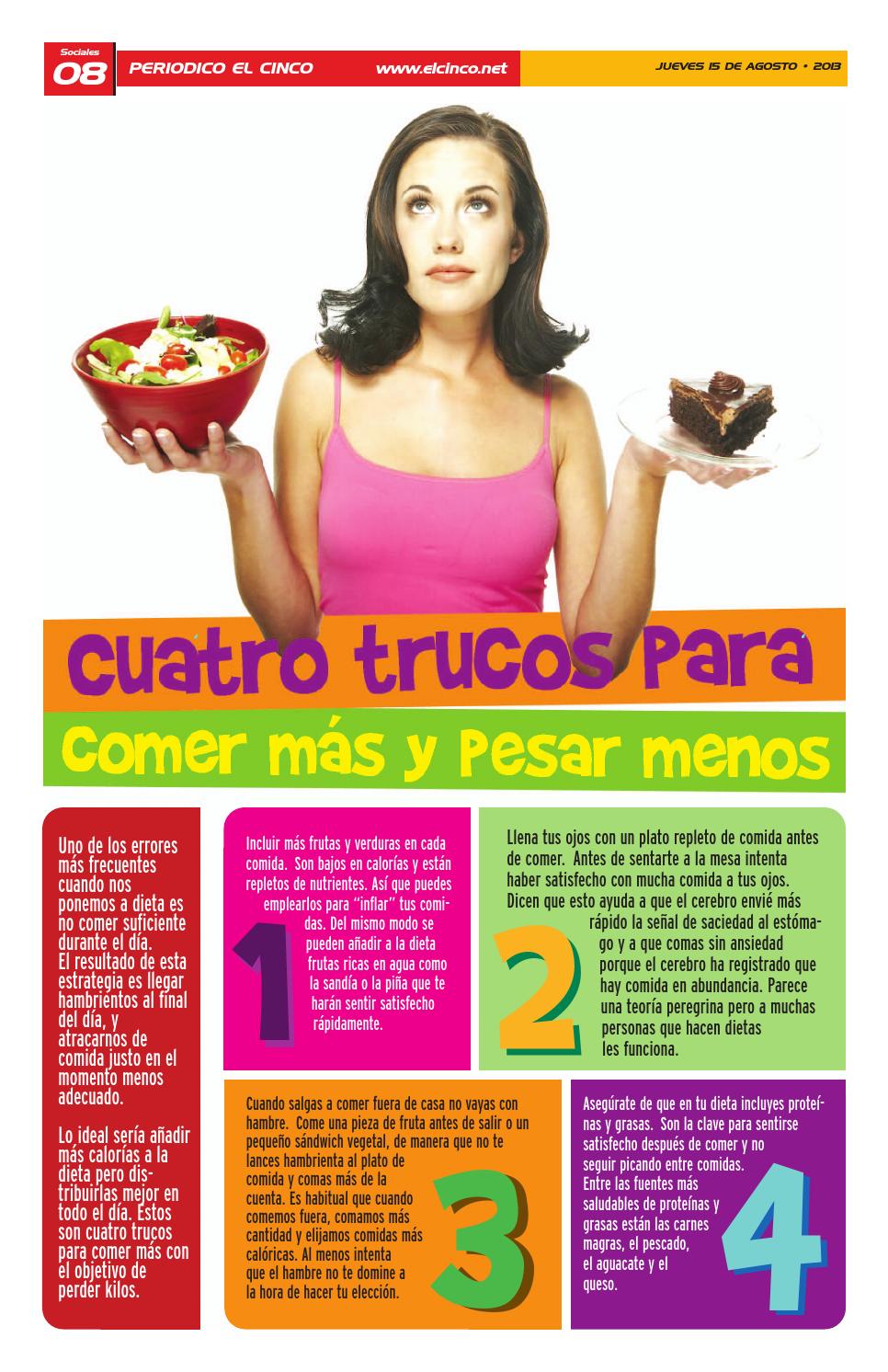 trucos para comer mas cantidad
