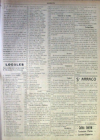 Andraitx Agost 1926 By Biblioteca Municipal D Andratx Issuu