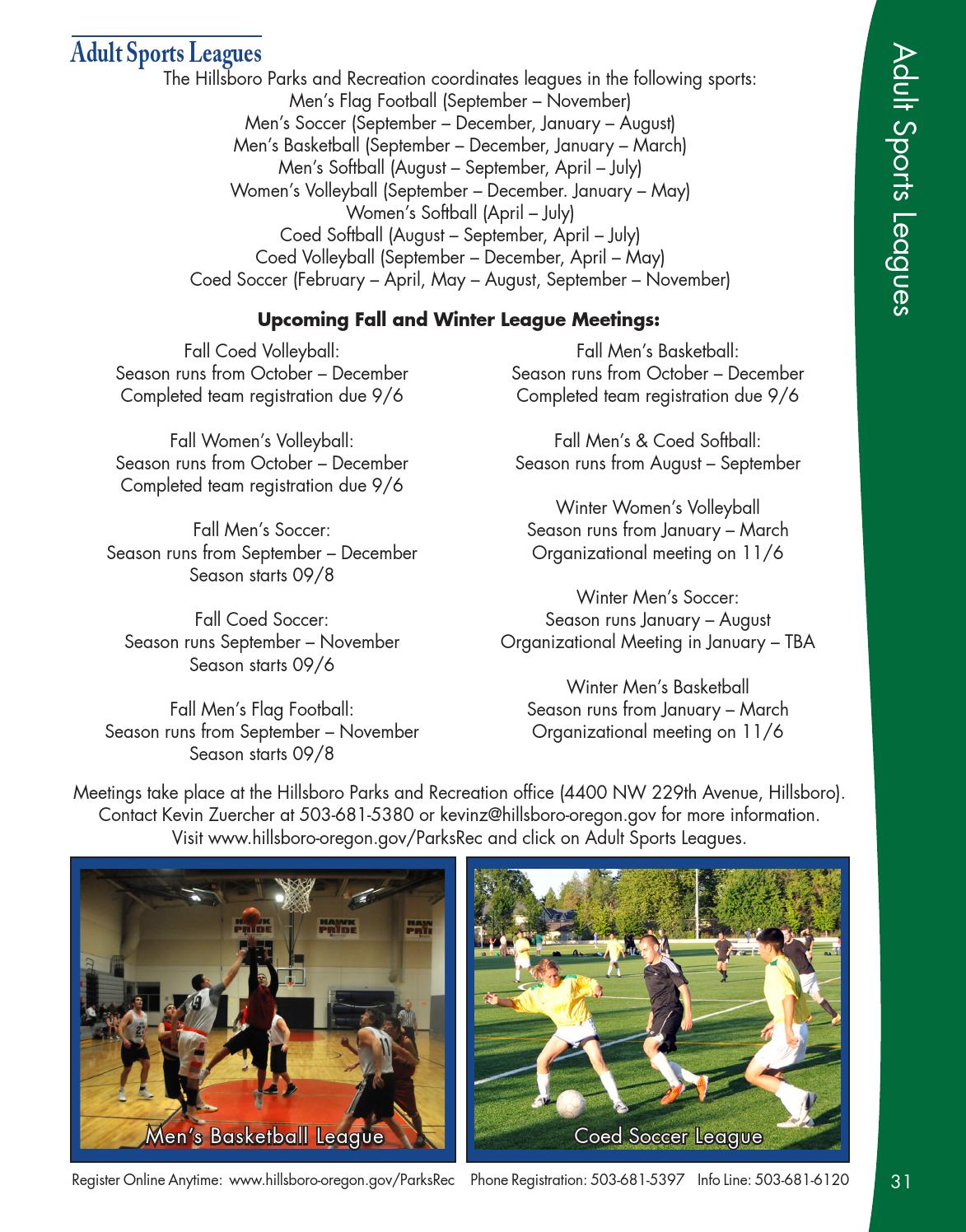 Hillsboro Parks & Recreation Fall 2013 Activities guide by City of