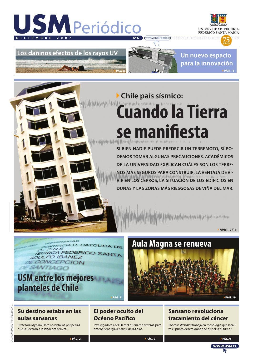 Edición nº 6 by Universidad Técnica Federico Santa María - Issuu