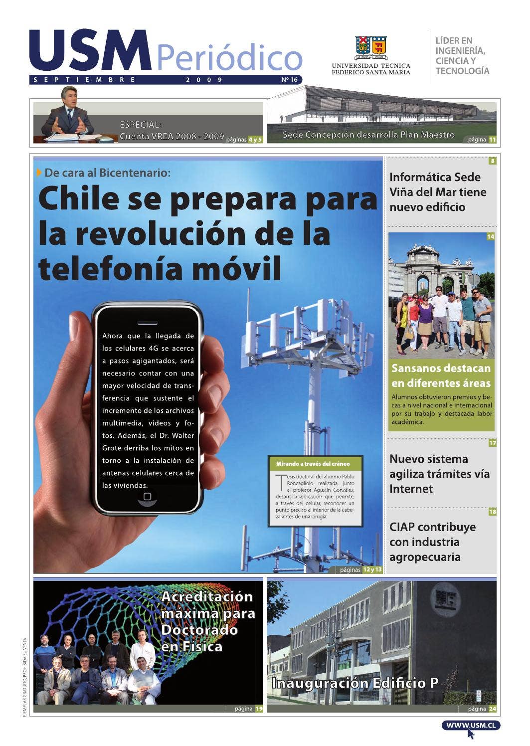 Edición nº 16 by Universidad Técnica Federico Santa María - Issuu