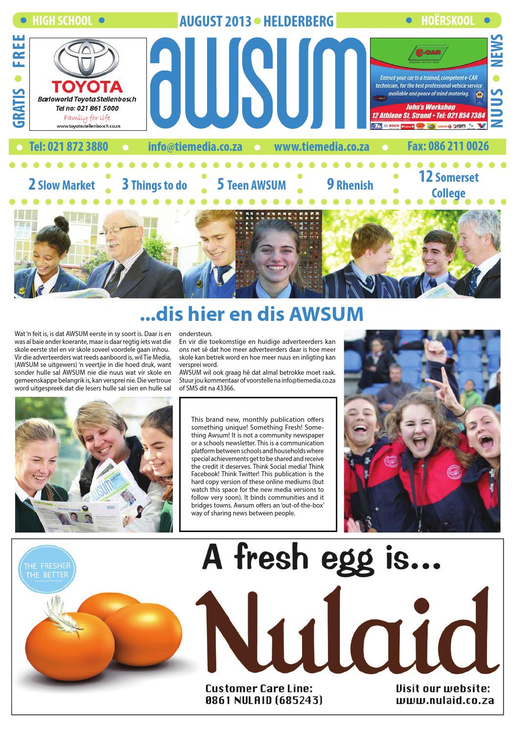 Awsum News - Helderberg (Aug) Highschools by AWSUM News - Issuu