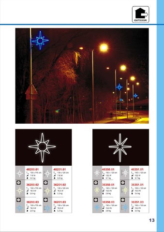 ADAMLIGHTS Adam Decolight Christmas 灯饰目录 2008 / 2009 eng fin rus 第 13 页