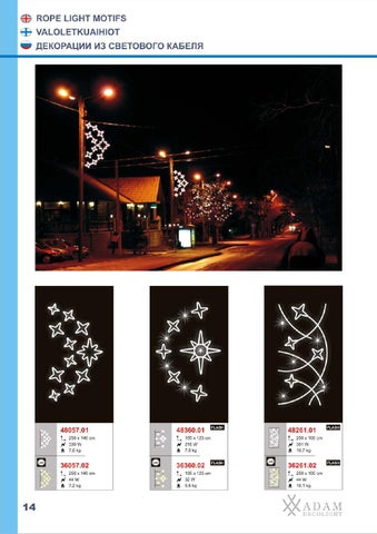 ADAMLIGHTS Adam Decolight Christmas 灯饰目录 2008 / 2009 eng fin rus 第 14 页