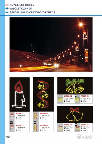 ADAMLIGHTS Adam Decolight Christmas 灯饰目录 2008 / 2009 eng fin rus 第 18 页