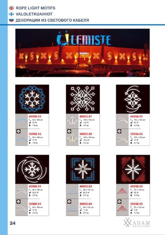 ADAMLIGHTS Adam Decolight Christmas 灯饰目录 2008 / 2009 eng fin rus 第 24 页